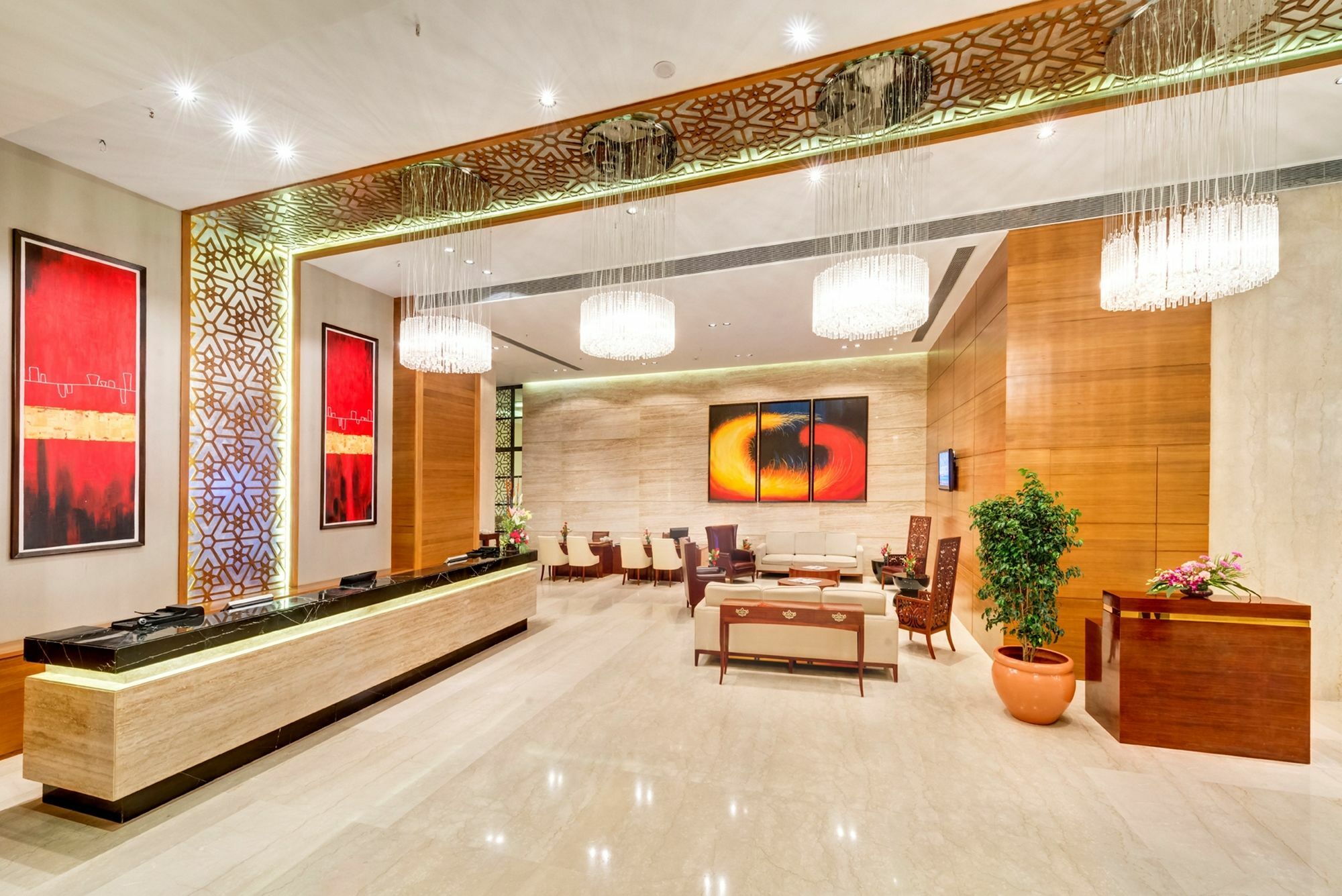 Pride Plaza Hotel, Kalkutta Exterior foto Lobby